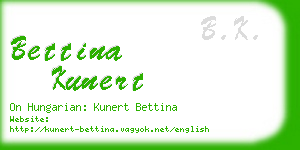 bettina kunert business card
